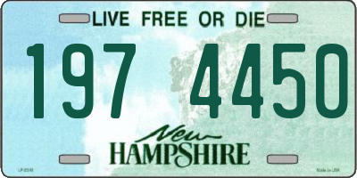 NH license plate 1974450