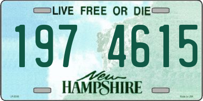 NH license plate 1974615