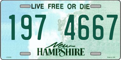 NH license plate 1974667