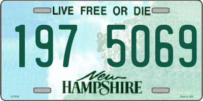 NH license plate 1975069