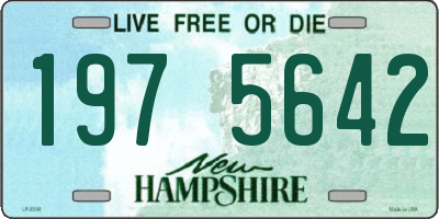 NH license plate 1975642