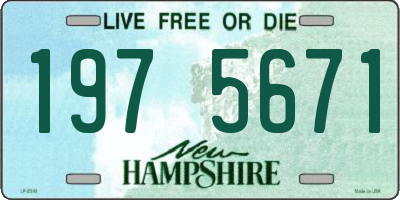 NH license plate 1975671