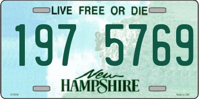 NH license plate 1975769