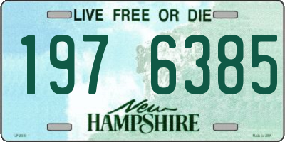 NH license plate 1976385