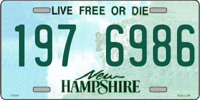 NH license plate 1976986