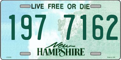 NH license plate 1977162