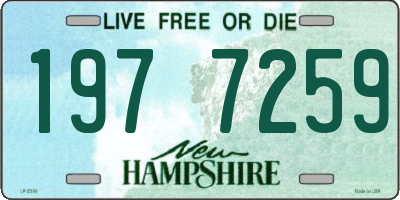 NH license plate 1977259