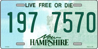 NH license plate 1977570
