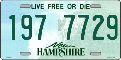 NH license plate 1977729