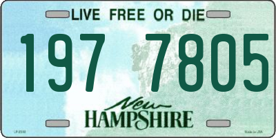 NH license plate 1977805