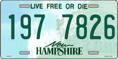 NH license plate 1977826