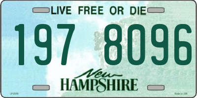 NH license plate 1978096