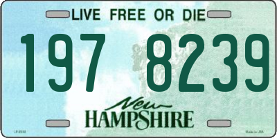 NH license plate 1978239
