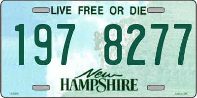 NH license plate 1978277