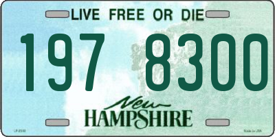 NH license plate 1978300