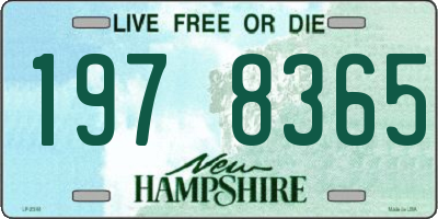 NH license plate 1978365