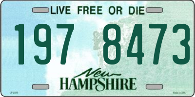 NH license plate 1978473