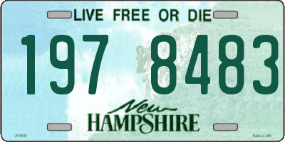 NH license plate 1978483