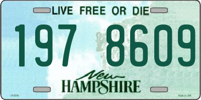 NH license plate 1978609