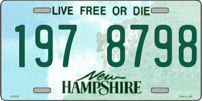 NH license plate 1978798