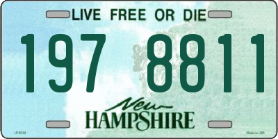 NH license plate 1978811