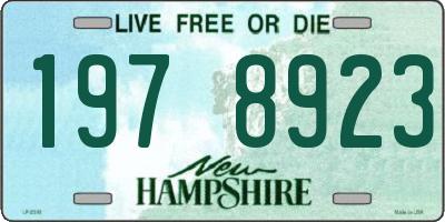 NH license plate 1978923