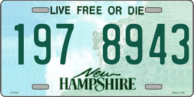 NH license plate 1978943