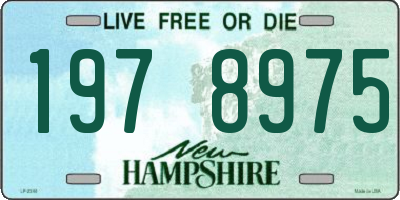NH license plate 1978975