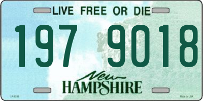 NH license plate 1979018