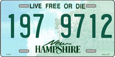 NH license plate 1979712
