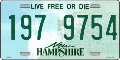 NH license plate 1979754