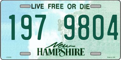 NH license plate 1979804