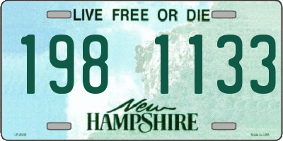 NH license plate 1981133