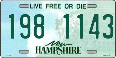 NH license plate 1981143