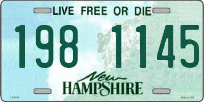 NH license plate 1981145
