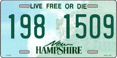 NH license plate 1981509