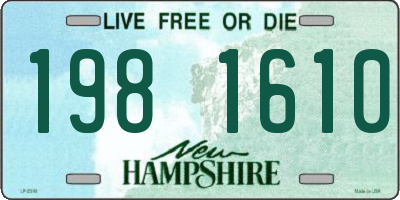 NH license plate 1981610