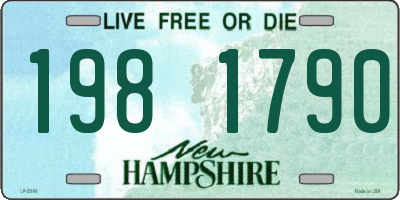 NH license plate 1981790