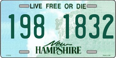 NH license plate 1981832