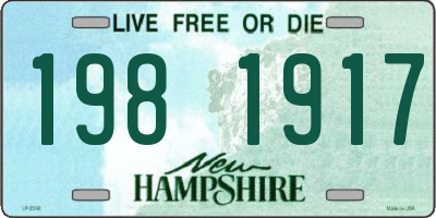 NH license plate 1981917