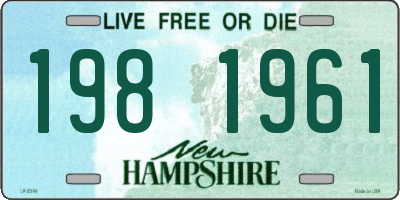 NH license plate 1981961