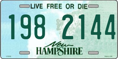 NH license plate 1982144