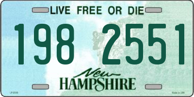 NH license plate 1982551