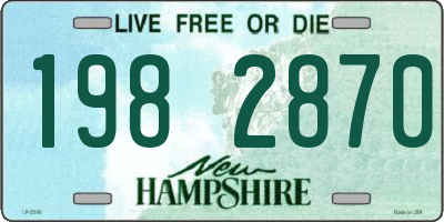 NH license plate 1982870