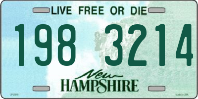 NH license plate 1983214