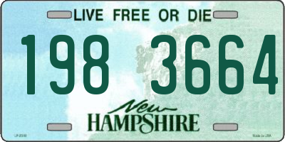 NH license plate 1983664