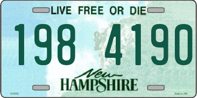 NH license plate 1984190