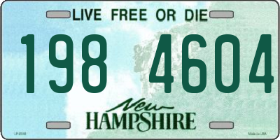 NH license plate 1984604