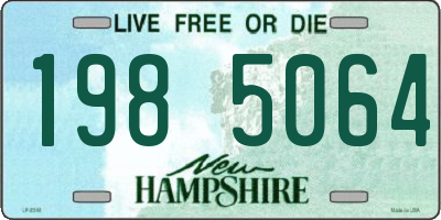 NH license plate 1985064