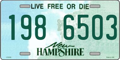 NH license plate 1986503